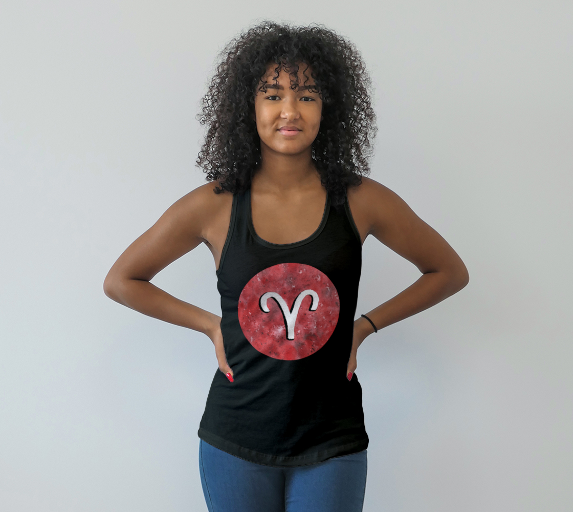 Aries astrological sign Racerback Tank Top preview