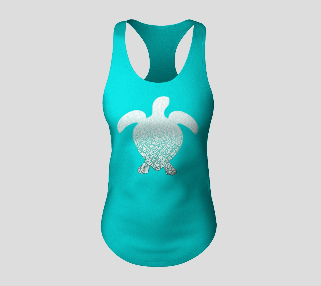 teal racerback tank