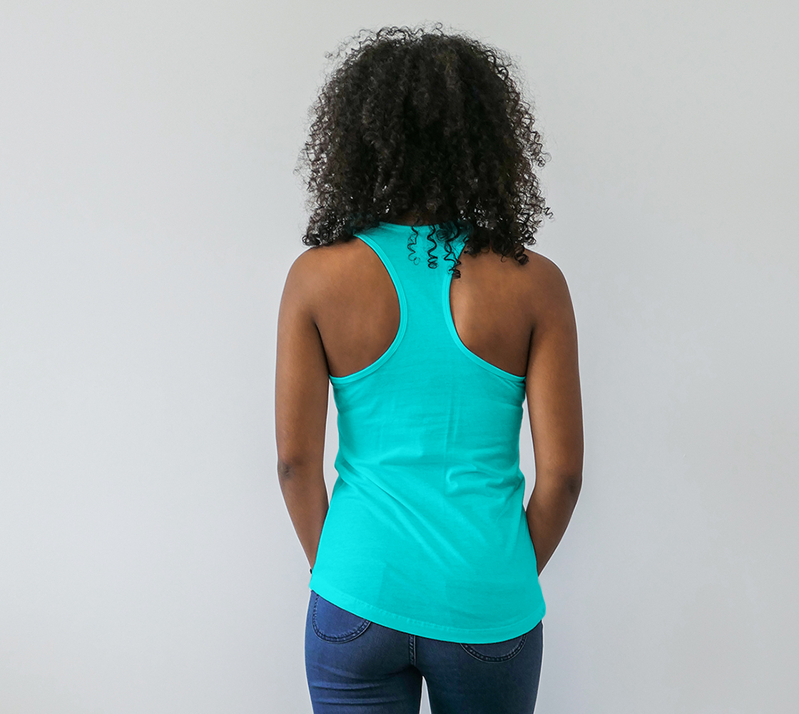 teal racerback tank