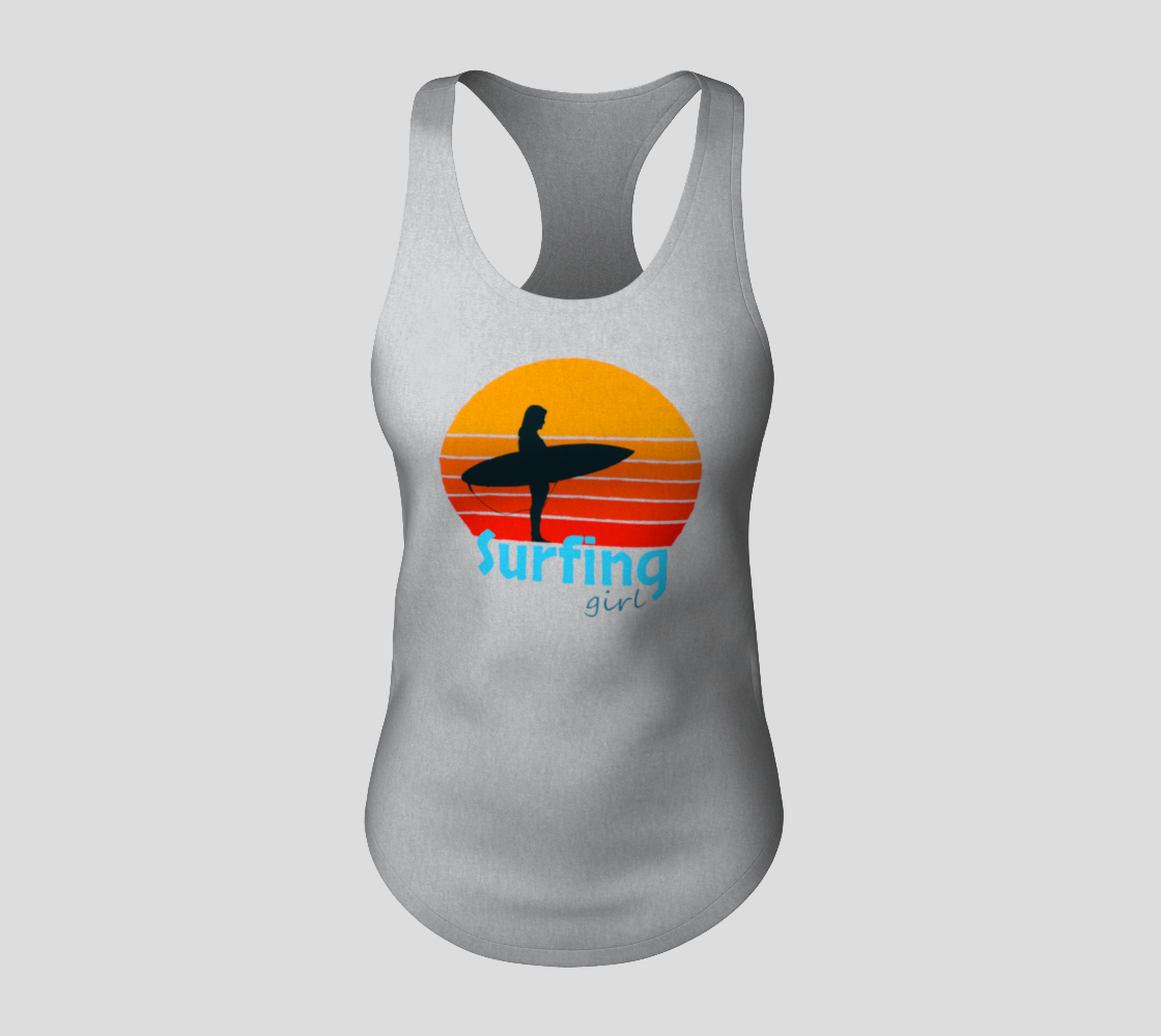 Aperçu de Surfing Girl Sunset #3