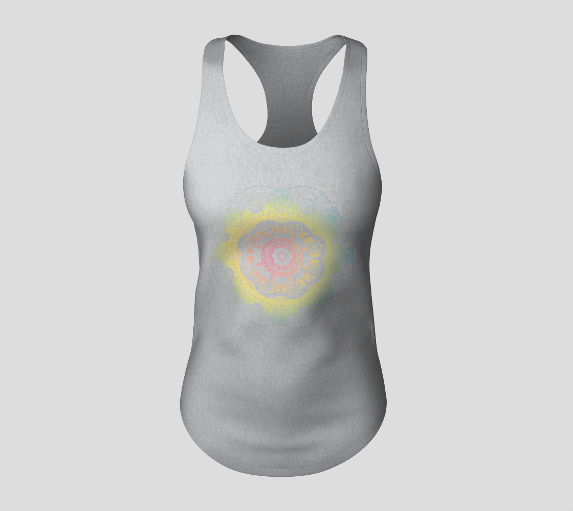 Aperçu de Mandala round gradient grey tank #3