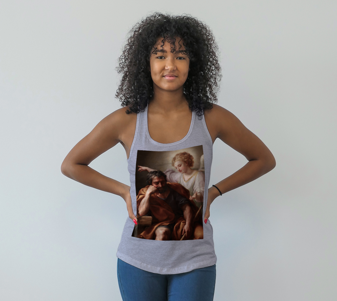 The Dream of St. Joseph by Anton Raphael Mengs Racerback Tank Top preview
