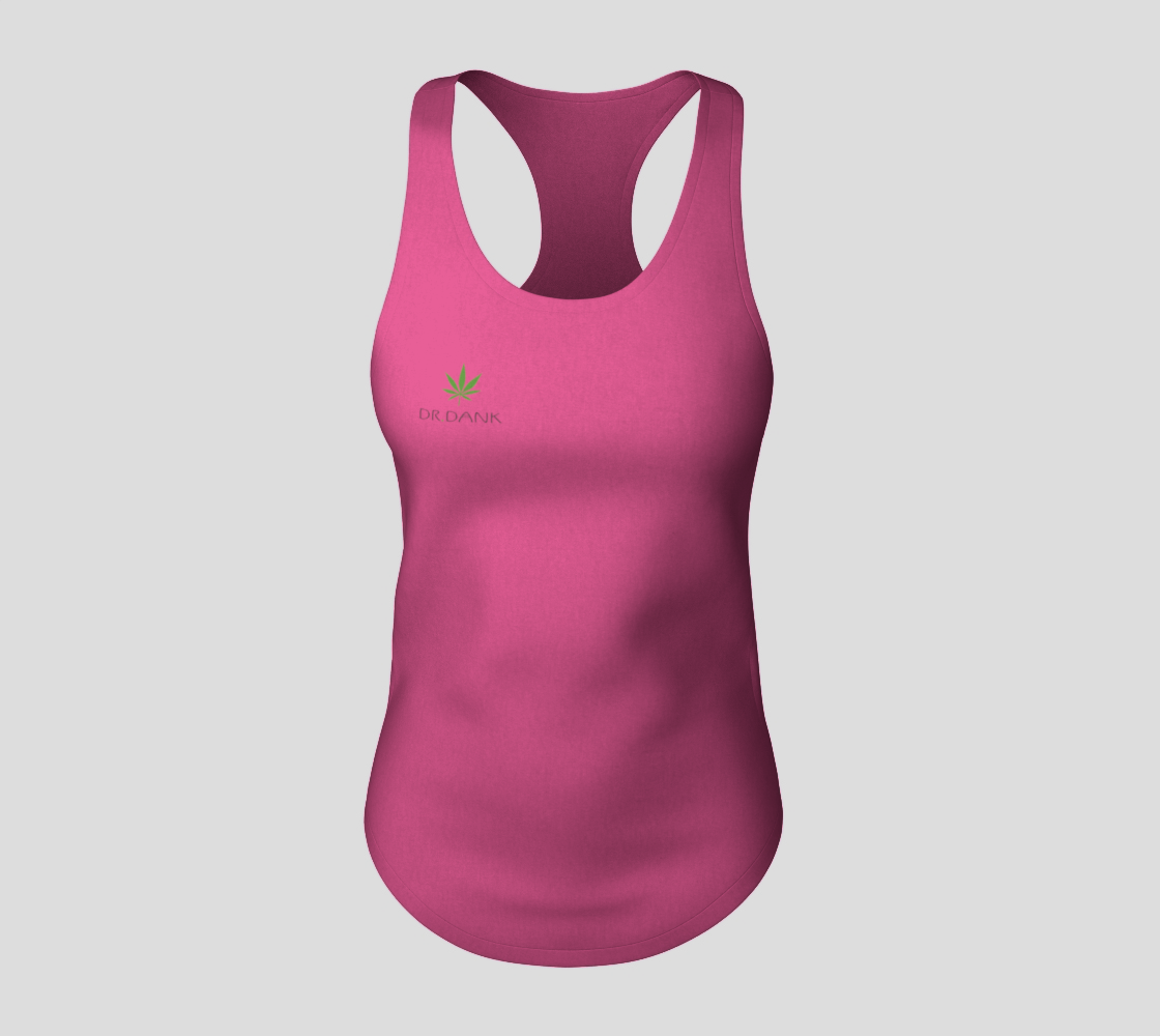 Aperçu de Dr. Dank Capturing Cannabis - Racerback Tank Top (Pink) #3