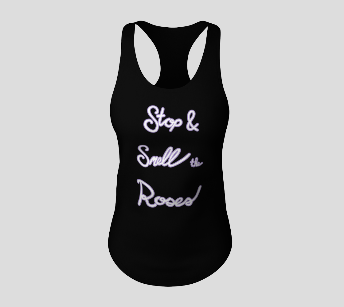 Stop & Smell the Roses Racerback Tank Top Miniature #4