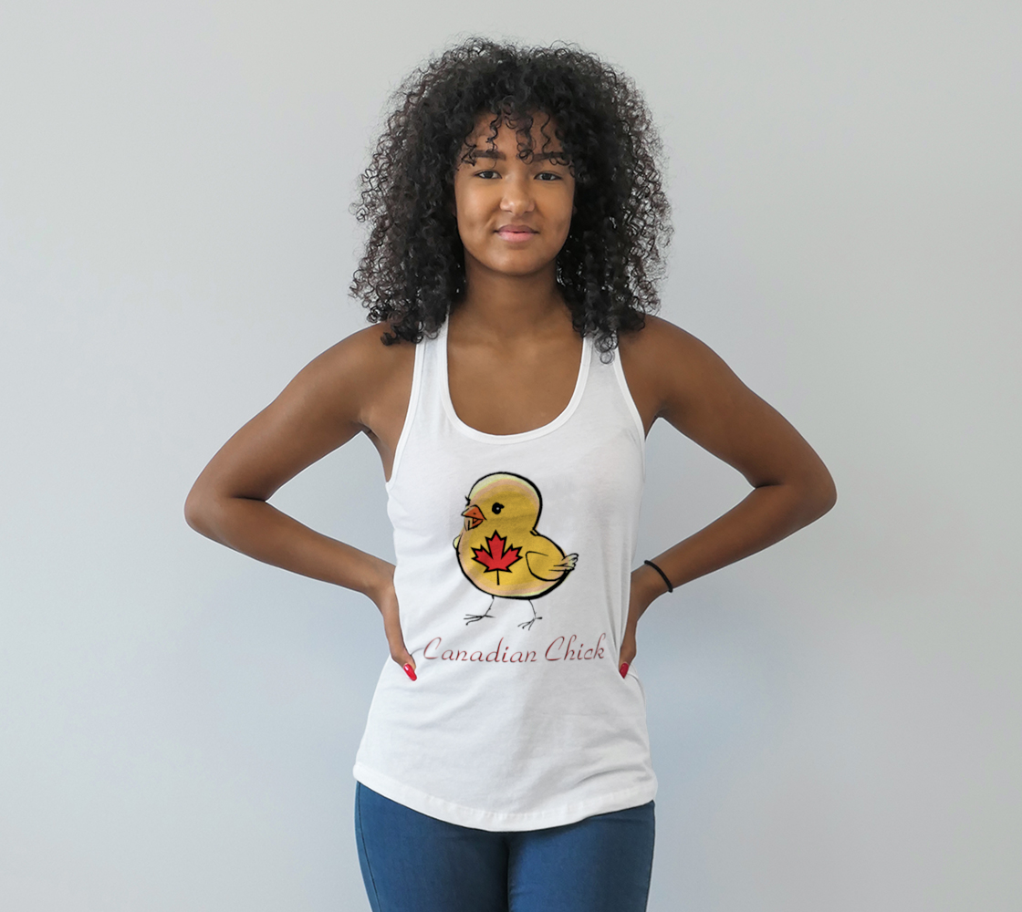 Canadian Chick Racerback Tank Top preview