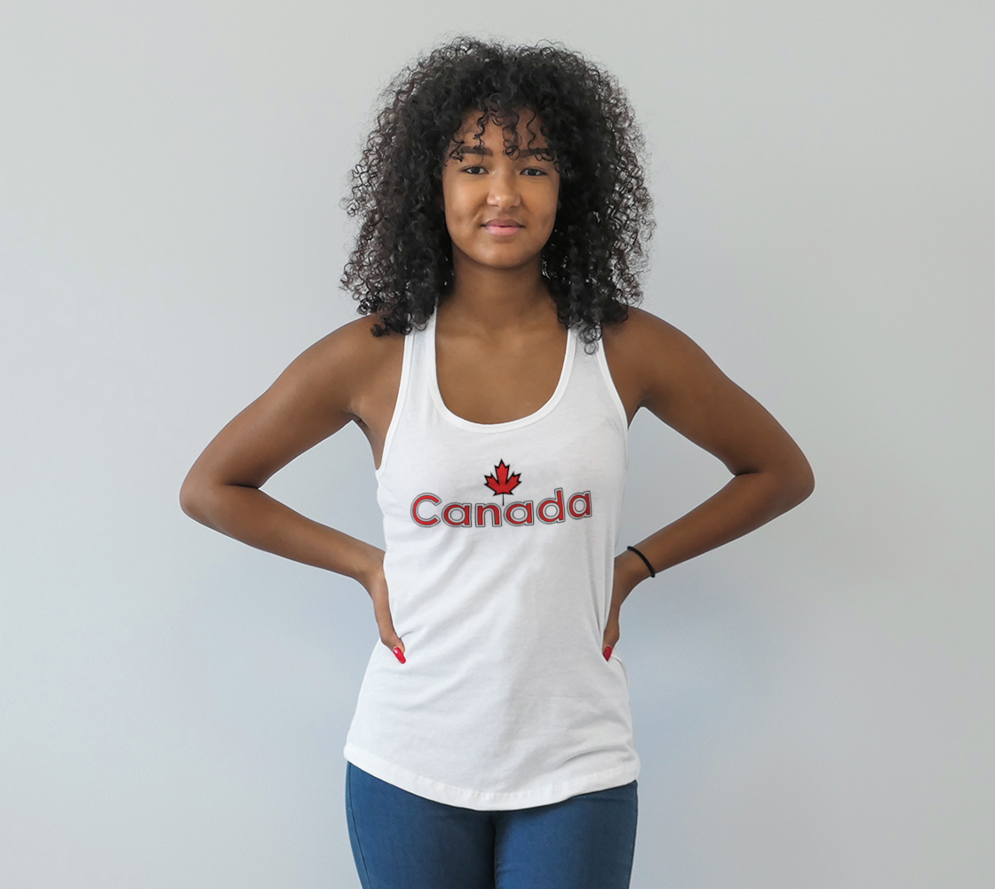 Canada Maple Leaf Racerback Tank Top preview