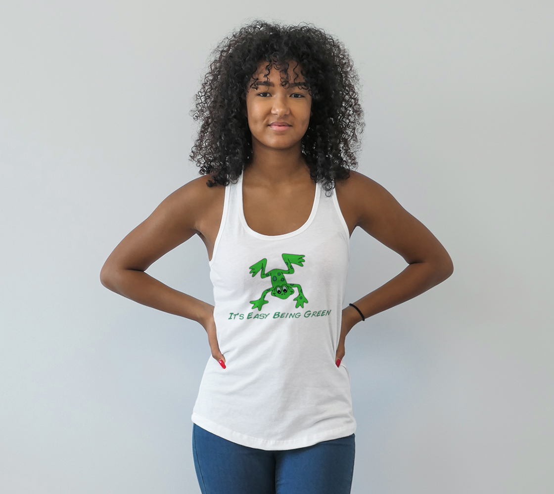 Frog It's Easy Being Green Racerback Tank Top preview