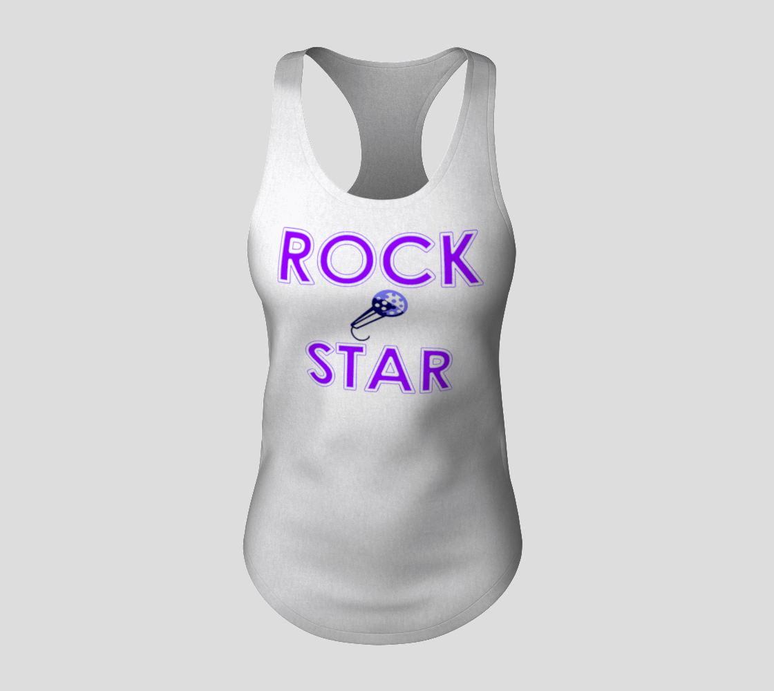 Rock Star Racerback Tank Top preview #3