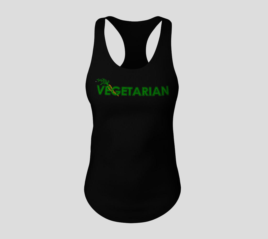Vegetarian Racerback Tank Top preview #3