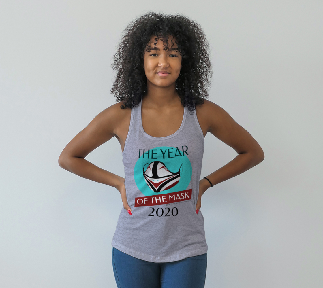 The Year of The Mask Women's Racer - T Northwest Native Art preview