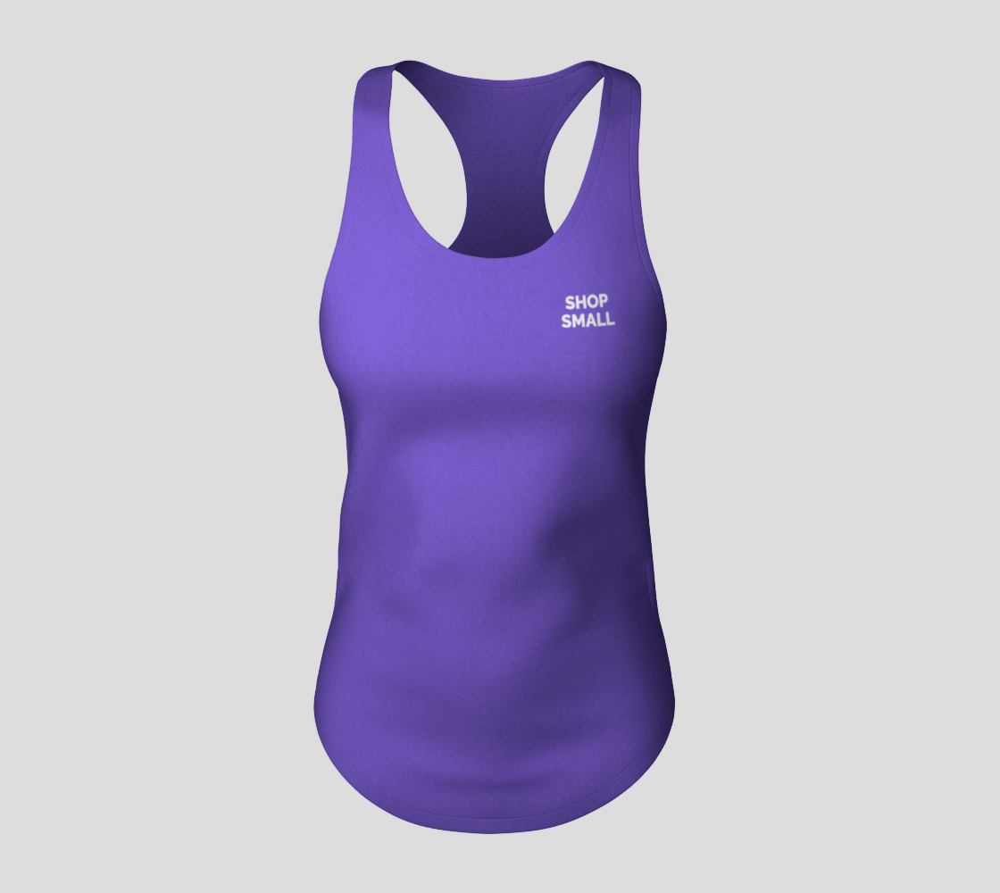 Shop Small - bright tank, white text preview #3