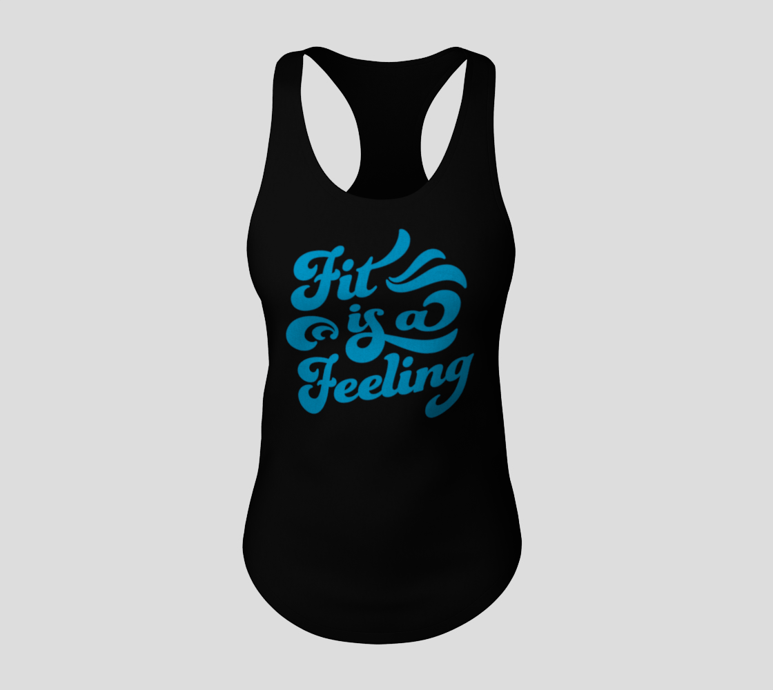 Fit is a Feeling - Blue font preview #3