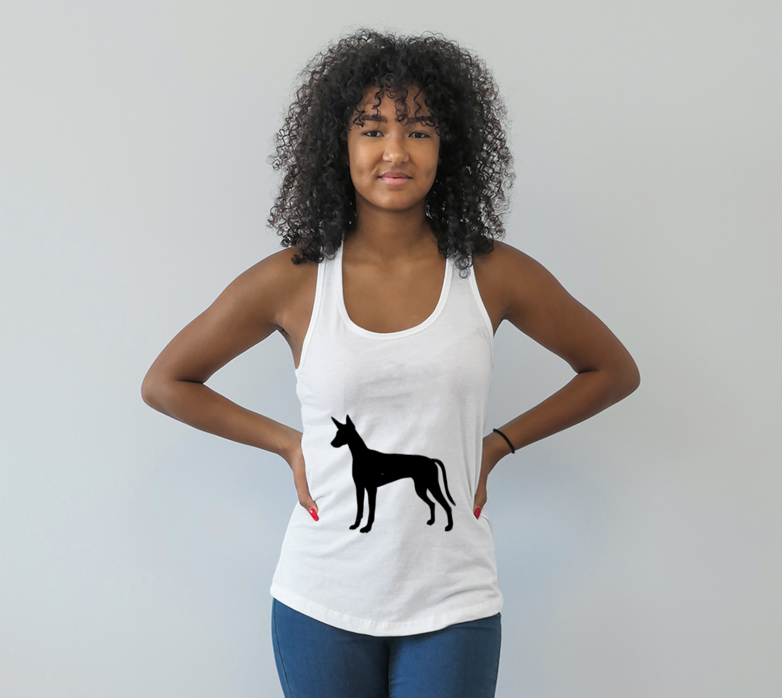 Paraoh Hound Racerback Tank Top Large Silhouette preview