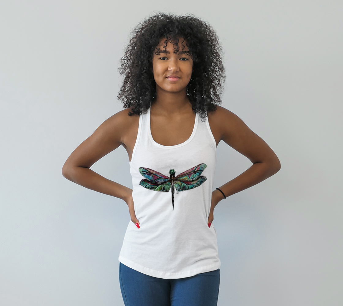 Dragonfly Green KEEP Racerback Tank Top preview