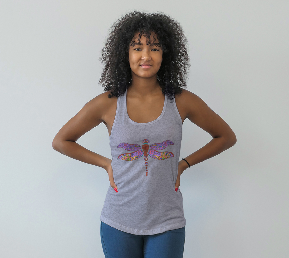Aperçu de Boho Dragonfly Illustration Paisley Wings Hippie Inspired #1