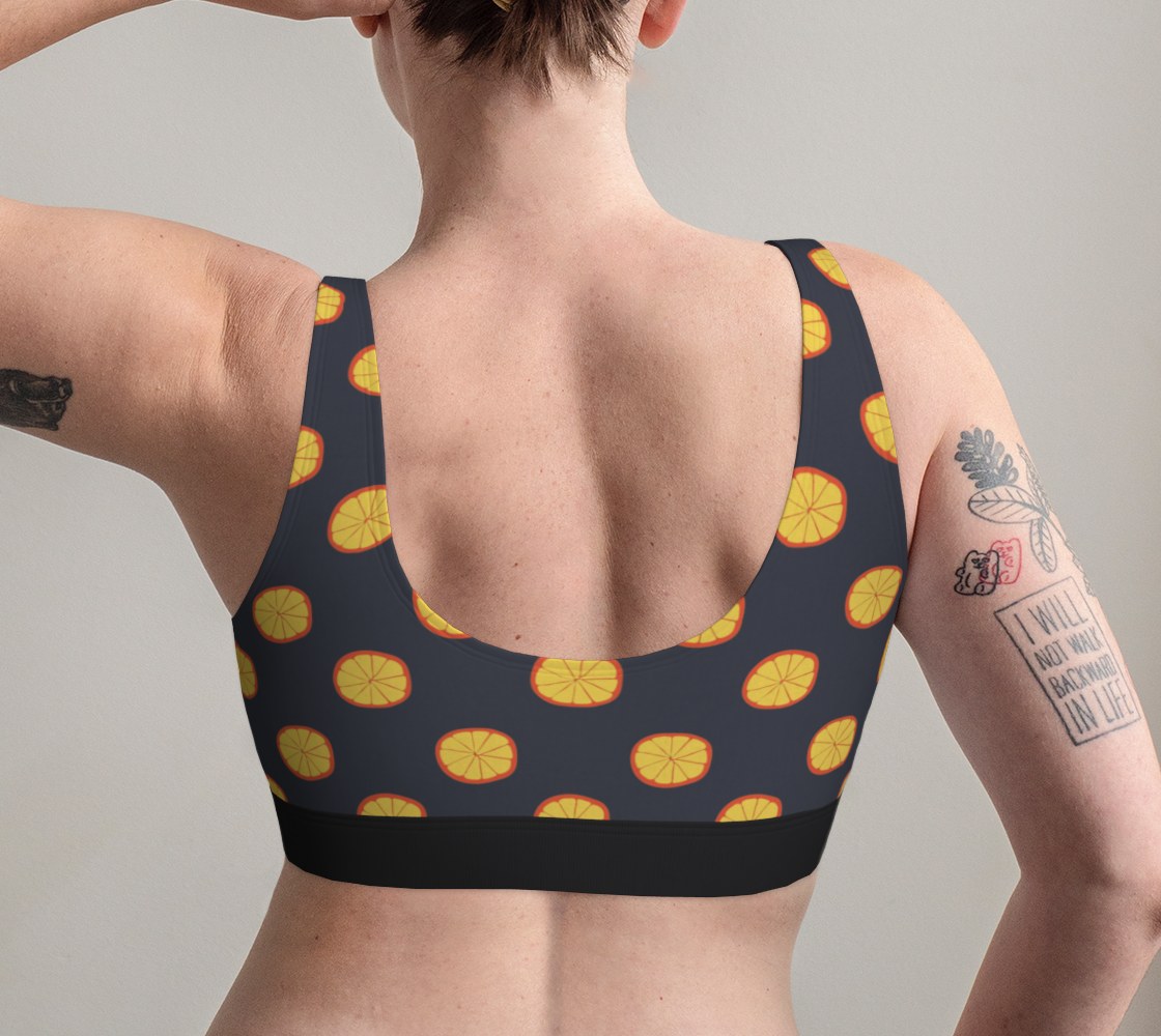 Orange Slices On Black preview #2