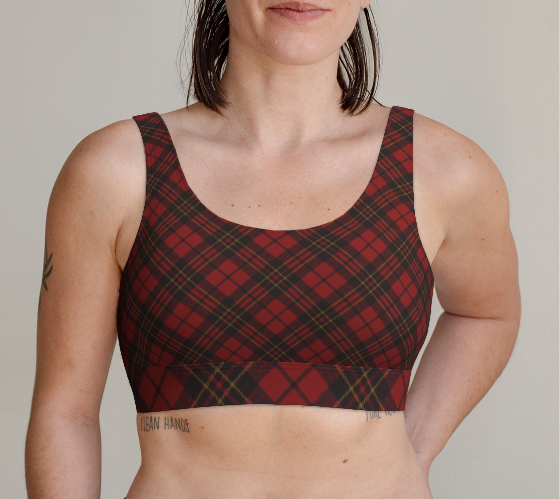 Red tartan plaid winter Christmas pattern preview