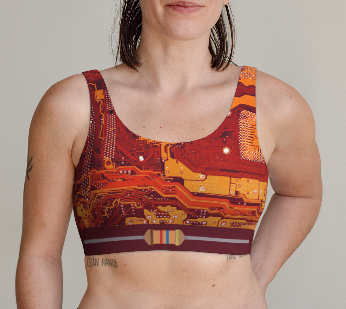 Red Circuit Bralette preview