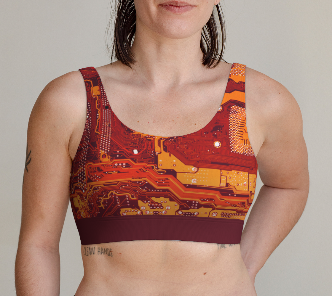 Red Circuit Bralette 2 preview