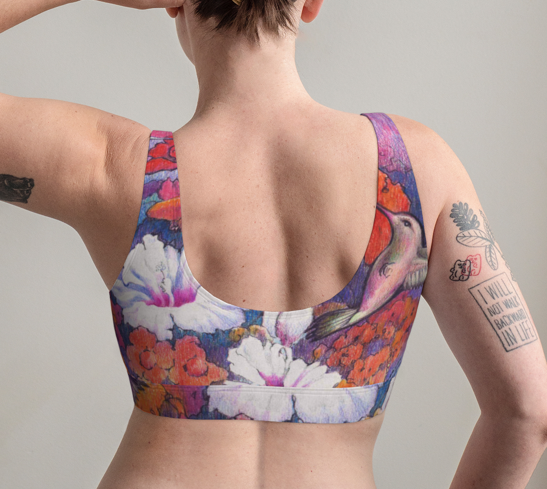 Suzanne"s hummingbirds scoop bralette preview #2