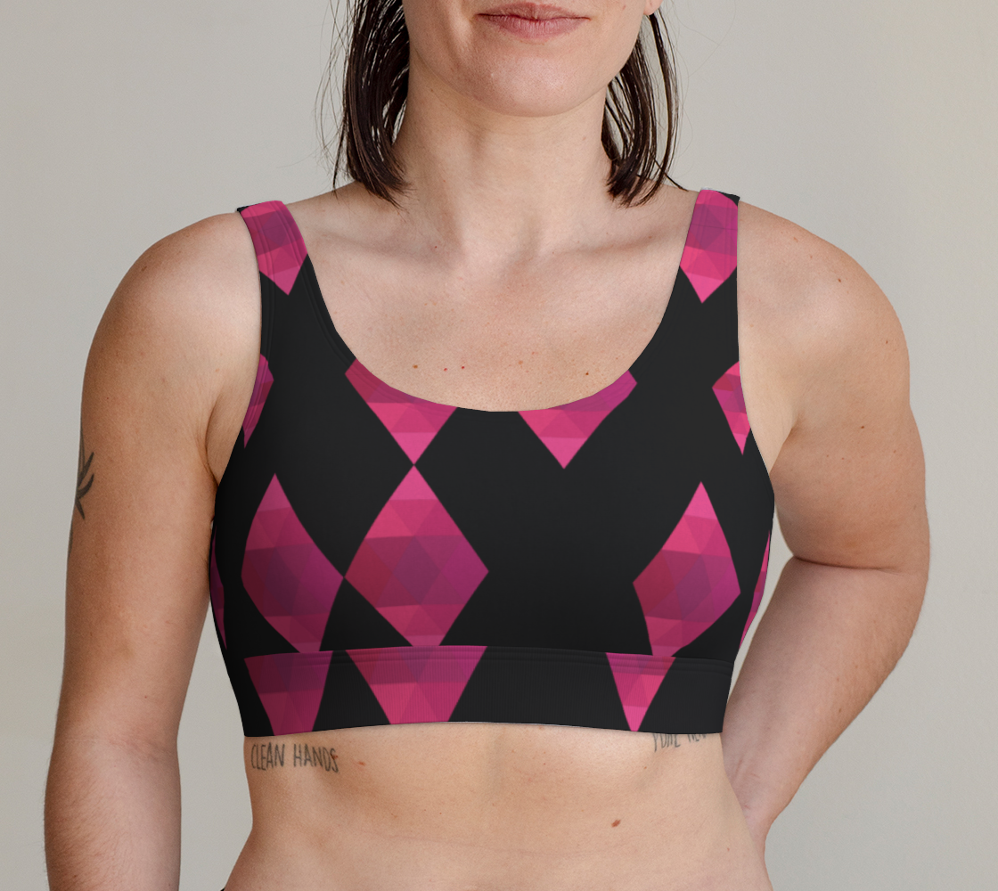 Classic Pink Diamond Scoop Bralette preview
