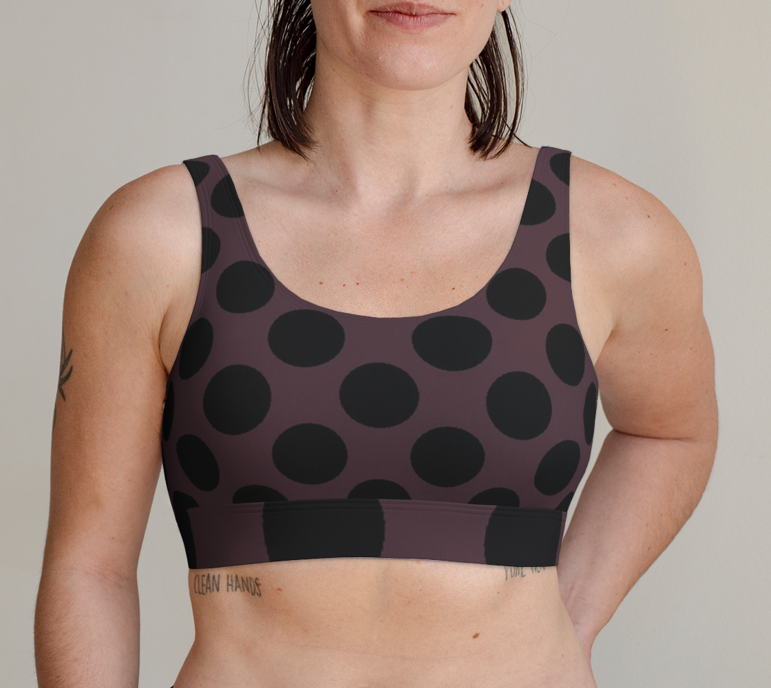 1950s Dots Drink the Wine scoop bralette preview