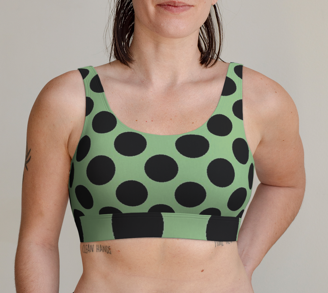 The Dots 1950s Light Green Scoop Bralette preview