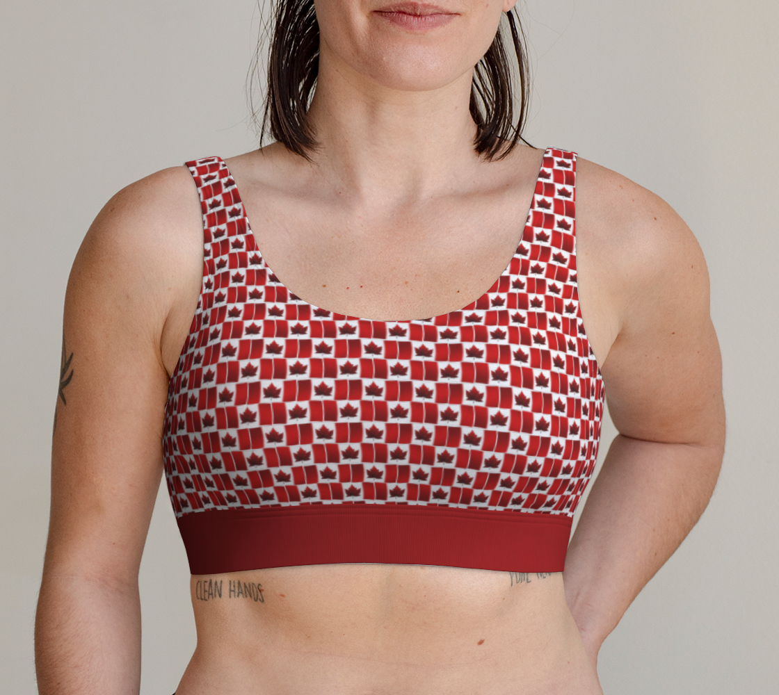 Canadian Flag Sports Bras preview
