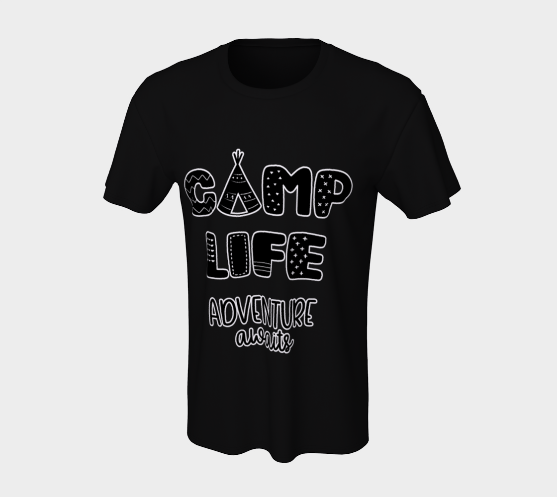 Aperçu de Camp Life Adventure Awaits Unisex T-Shirt, AOWSGD #7