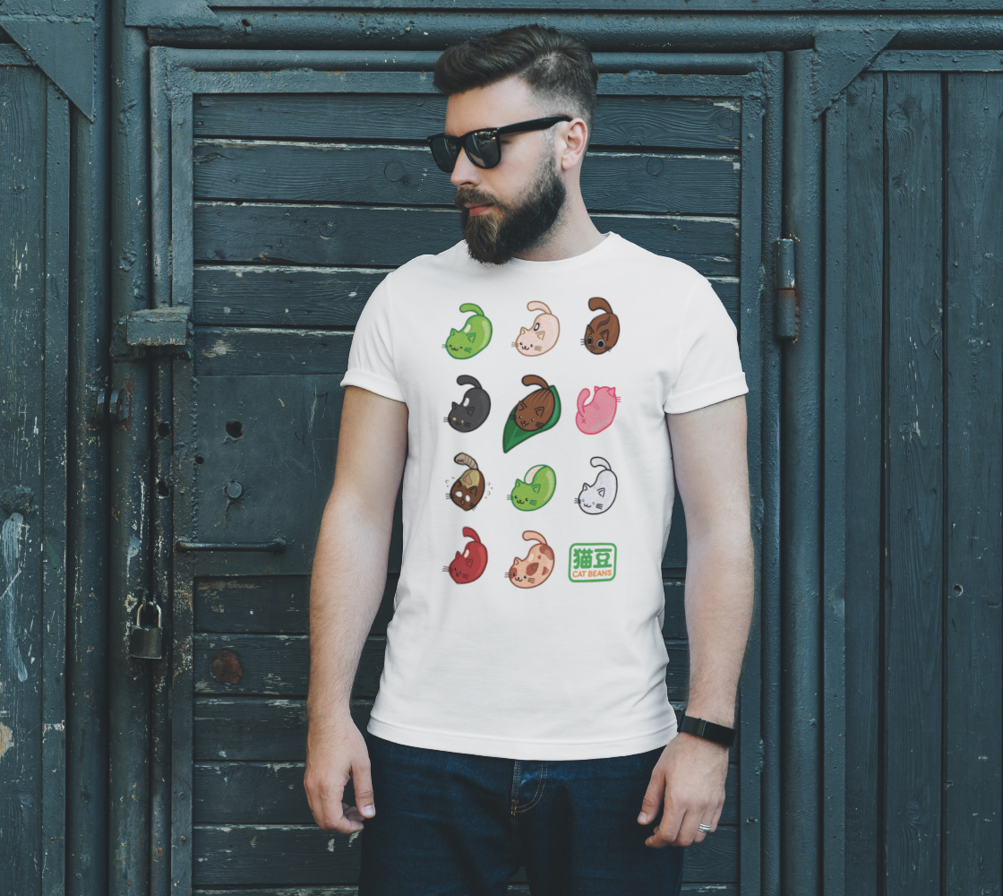 Cat Beans Unisex T-Shirt preview #2