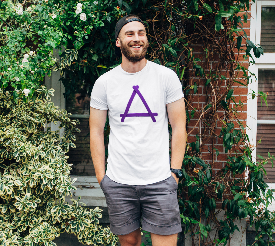 Popstick Triangle in Purple Unisex Tee preview