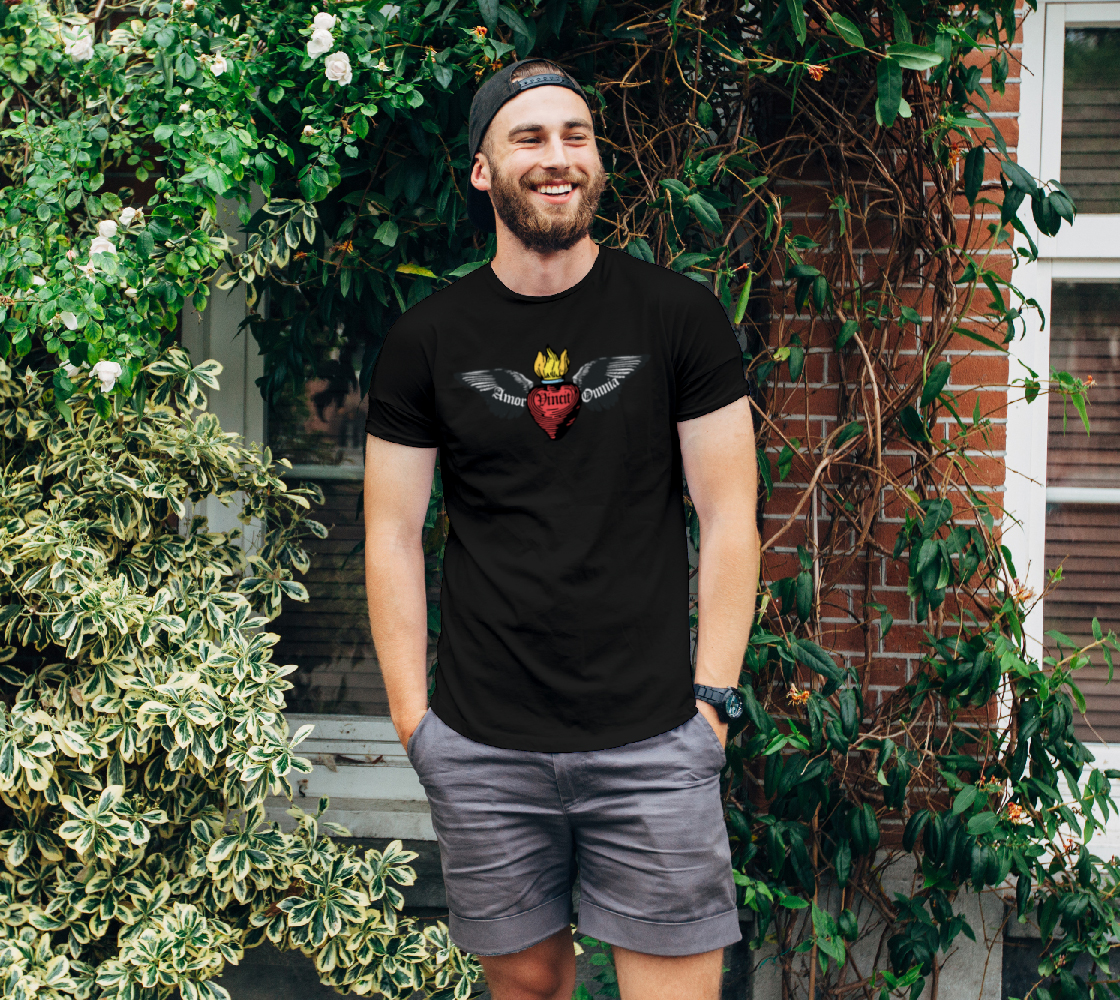 Flaming Winged Heart Unisex T-Shirt preview