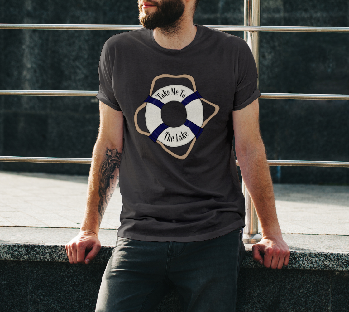 Aperçu de Take Me To The Lake Unisex Tee #3