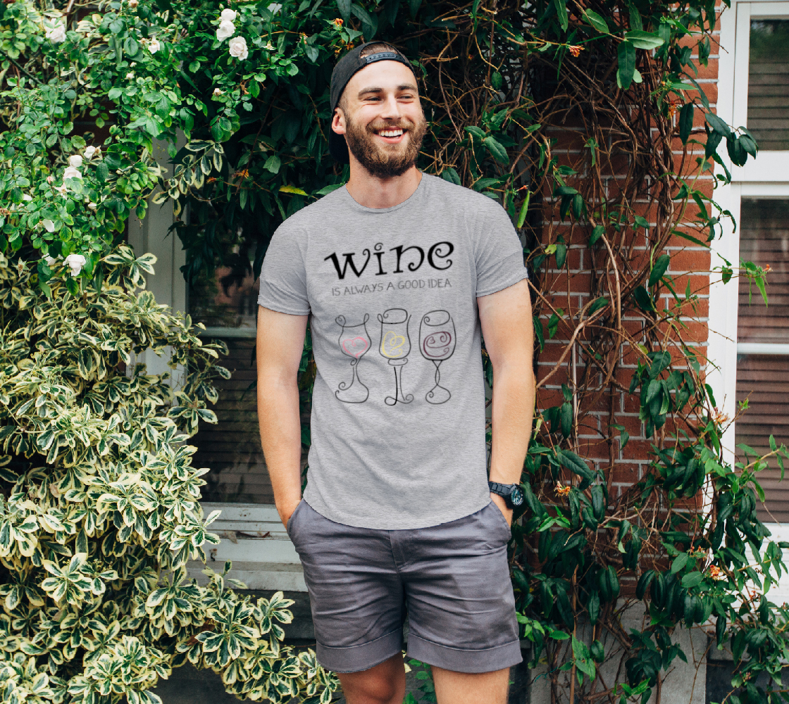 Wine is Always a Good Idea Unisex Tee preview