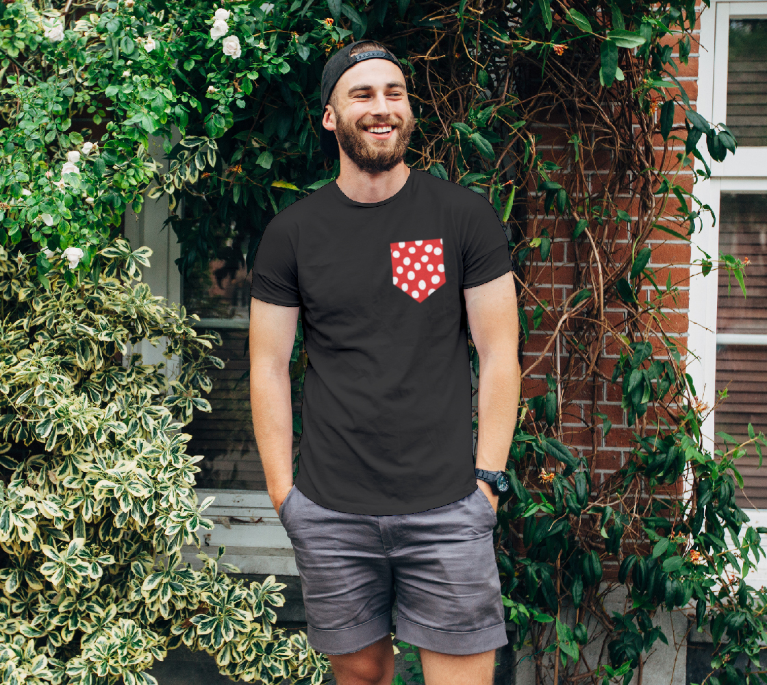 All About the Dots Pocket Unisex Tee - Red preview