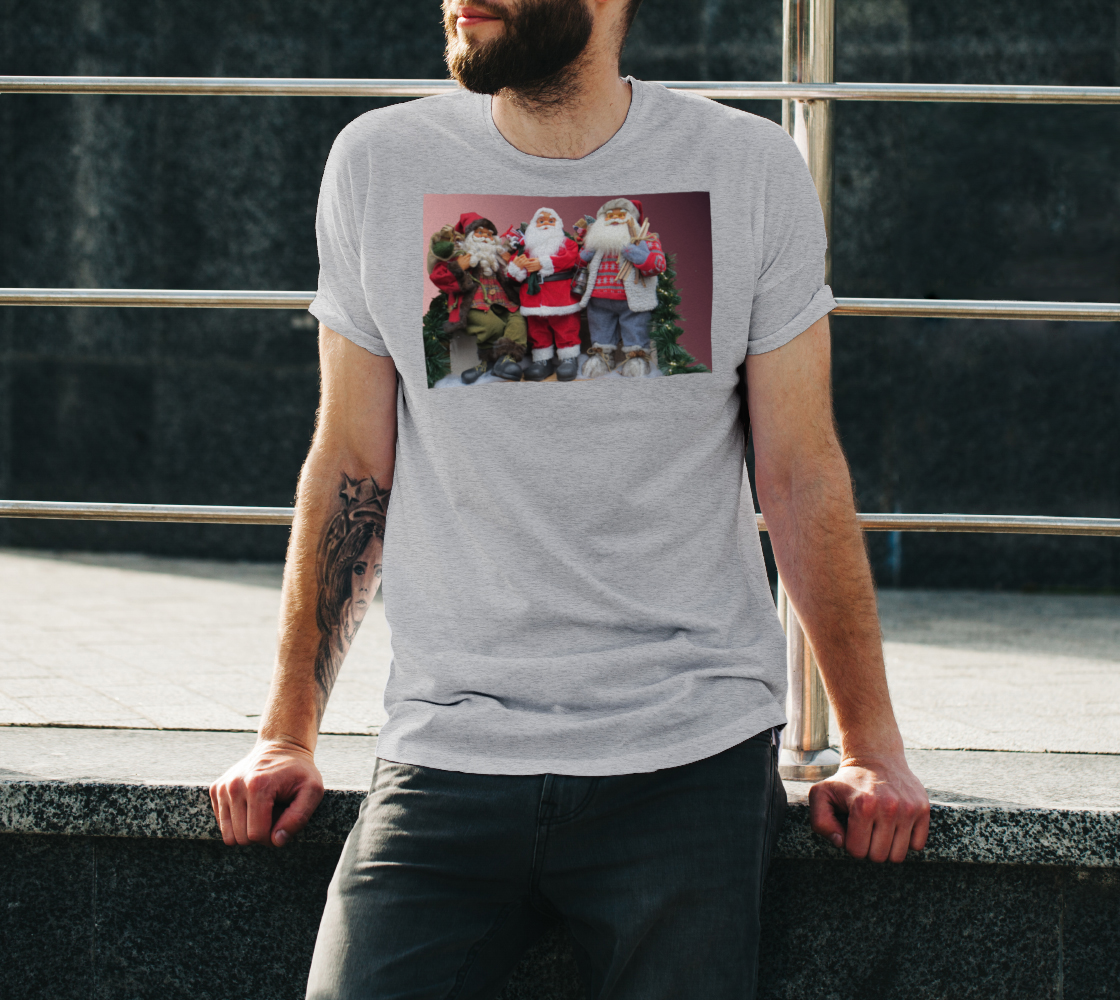 Jolly Ol Trio Christmas T Shirt preview #3