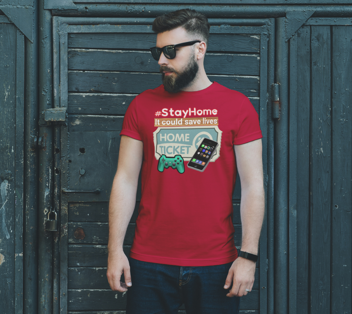 Home Ticket to Stay Home to Save Lives Coronavirus Unisex T-Shirt, AOWSGD preview #2