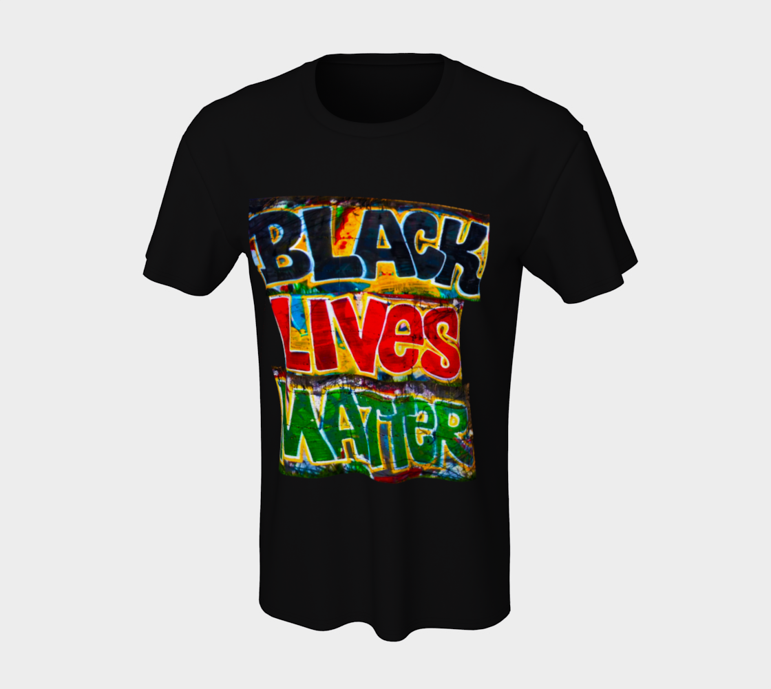 Black Lives Matter Graffiti Wall Unisex T-Shirt, AOWSGD preview #7