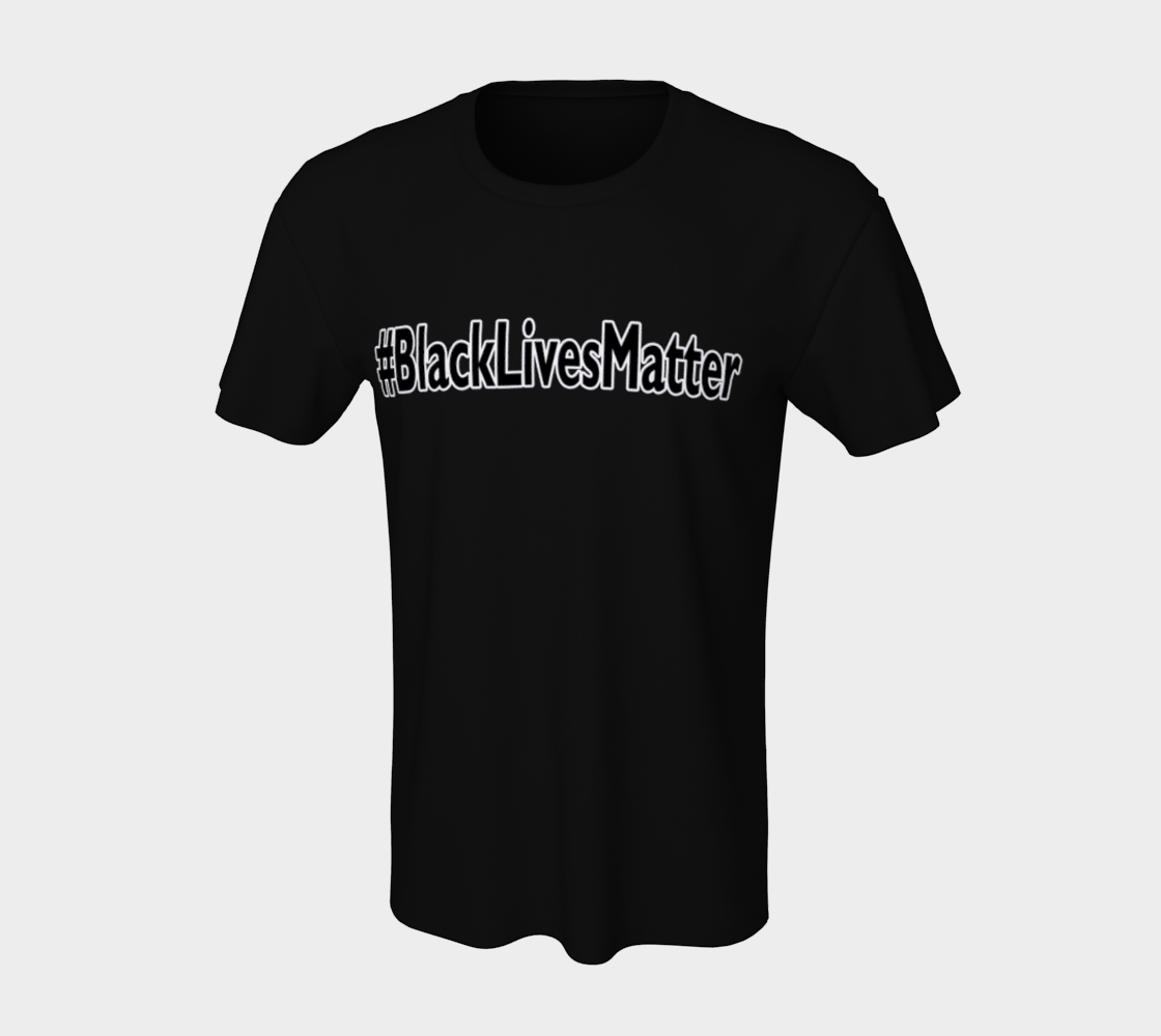 Black Lives Matter Hashtag #BlackLivesMatter BLM Unisex T-Shirt, AOWSGD preview #7