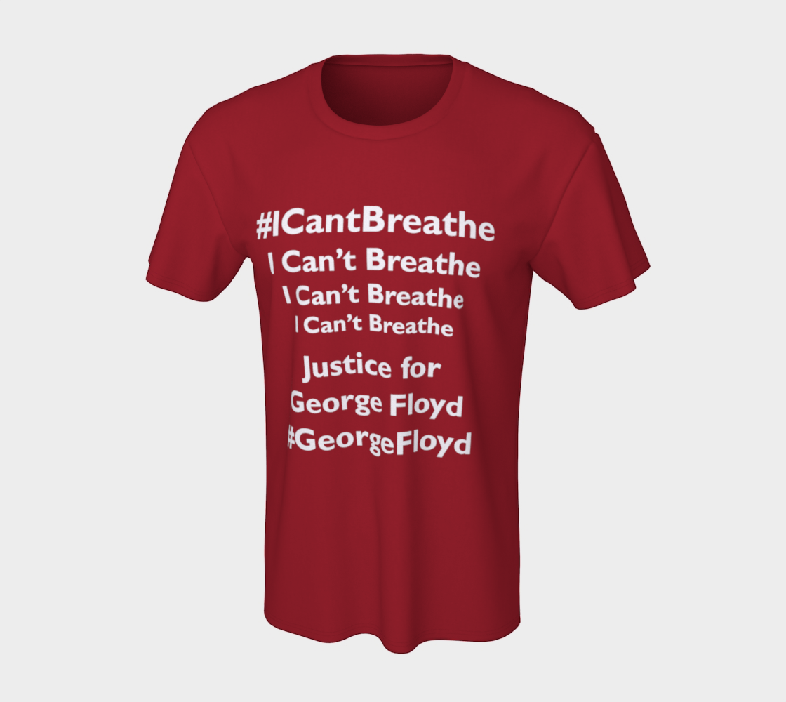I Can't Breathe George Floyd Last Words BLM Unisex T-Shirt, AOWSGD preview #7