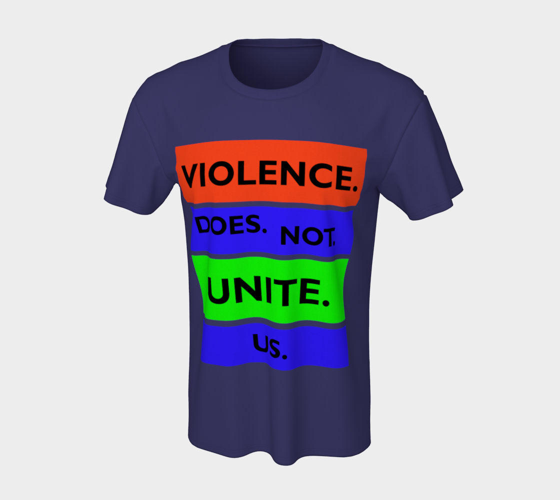 Violence Does Not Unite Us Period Unisex T-Shirt, AOWSGD preview #7