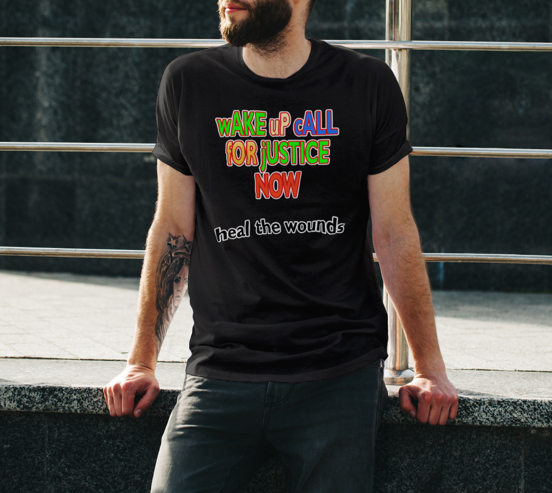 Wake Up Call for Justice Heal the Wounds Unisex T-Shirt, AOWSGD preview #3