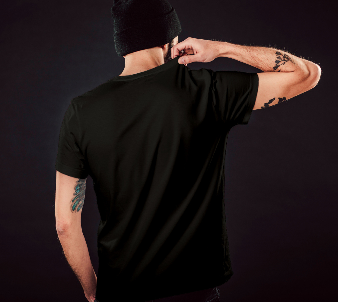 Support Small Businesses - dark unisex tee, white text (sample: black) preview #5