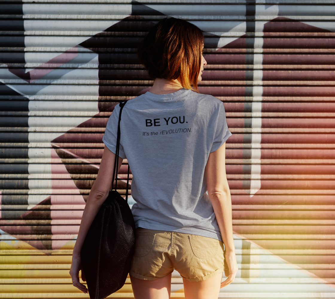 IT'S YOUR LIFE/BE YOU Unisex Tee (Black print) thumbnail #7