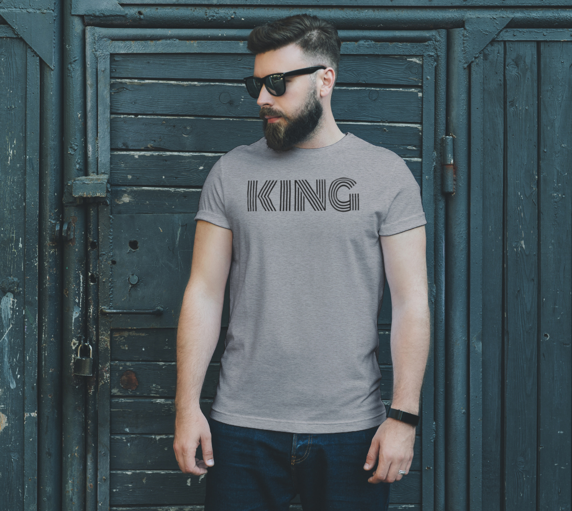 KING Unisex Tee (black ink) preview #2