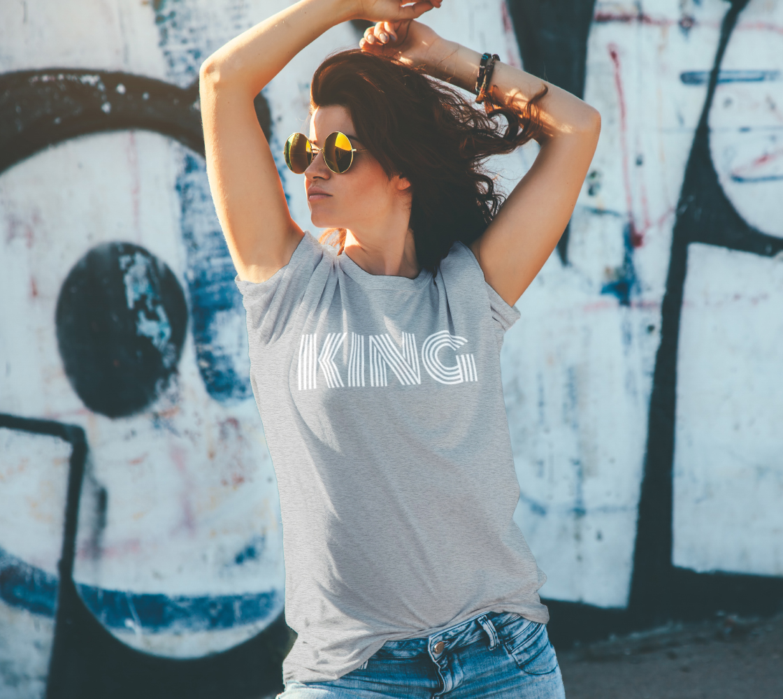 KING Unisex Tee (white ink) preview #4