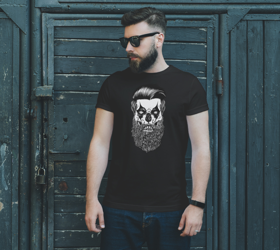 Bearded Clown Skull Hipster preview #2