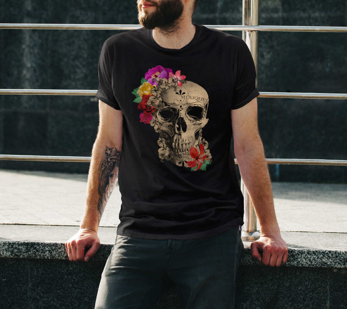 Day of the Dead Floral Skull preview #3