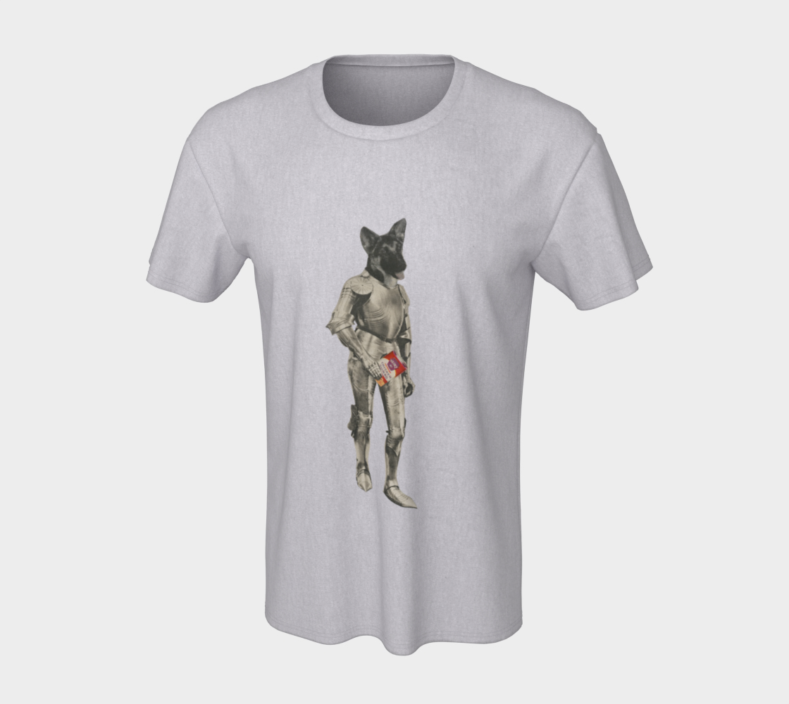 Dog Knight unisex-tee by Nadina Tandy preview #7