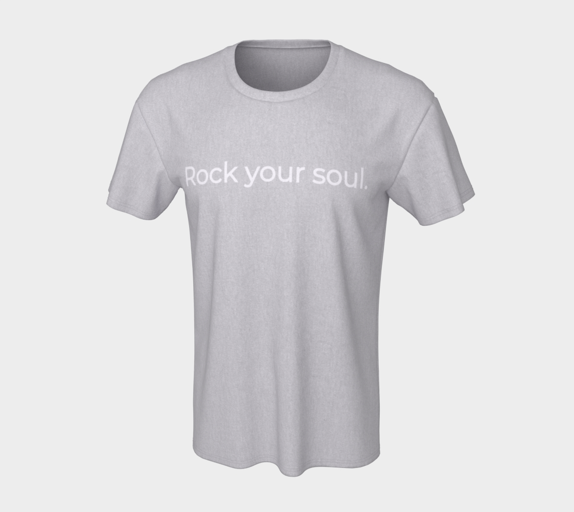 ROCK YOUR SOUL Unisex T (white ink) preview #7